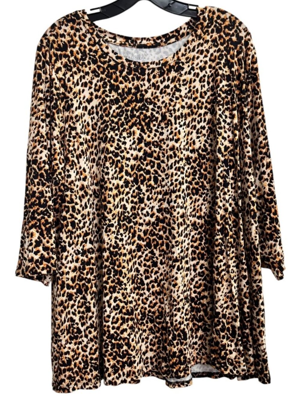 Jessica London Leopard Print Tunic Top Women's Plus Size 22/24